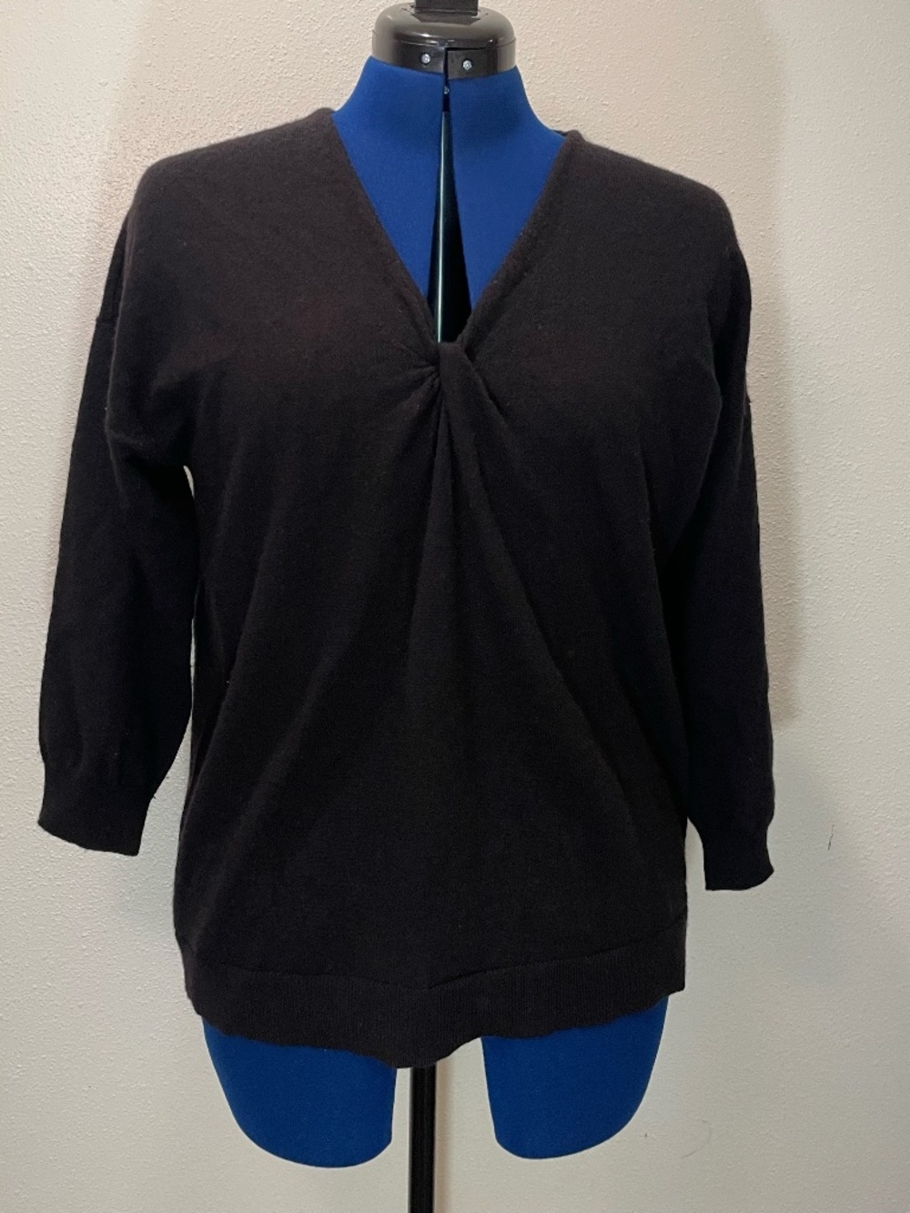 Lands’ End Black Wool Sweater - Size: 1X (16W-18W)